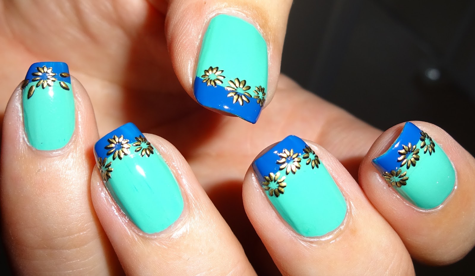Sunflower Nail Stickers - wide 8