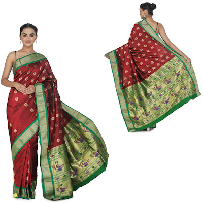 Paithani Uppada Fusion Sari from Bangalore Paithani Uppada Fusion Sari from Bangalore