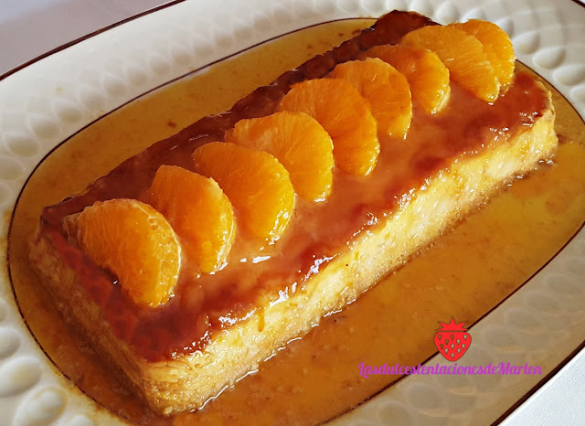 Flan De Mandarina Y Almendras
