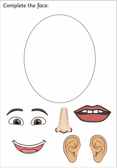 My Face for toddlers Free worksheet to download