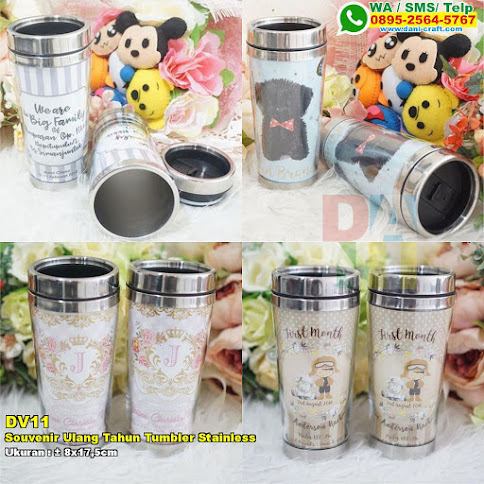 Souvenir Ulang Tahun Tumbler Stainless