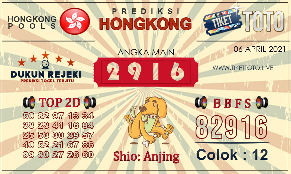 Prediksi Togel HONGKONG TIKETTOTO 06 APRIL 2021