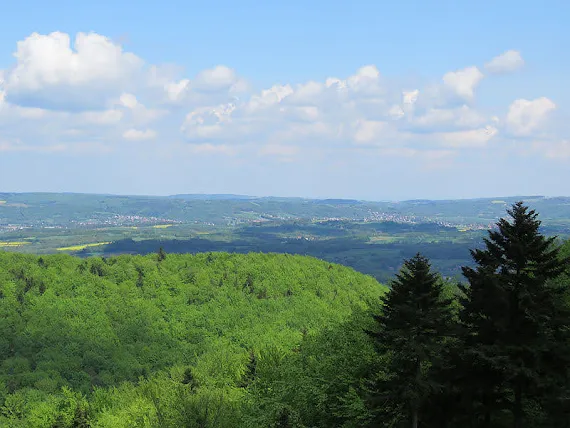 Panorama ze Spalonej Góry Widok ze Spalonej Góry