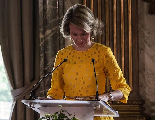 Queen Mathilde attends the award ceremony of the Queen Mathilde Prize 2015 