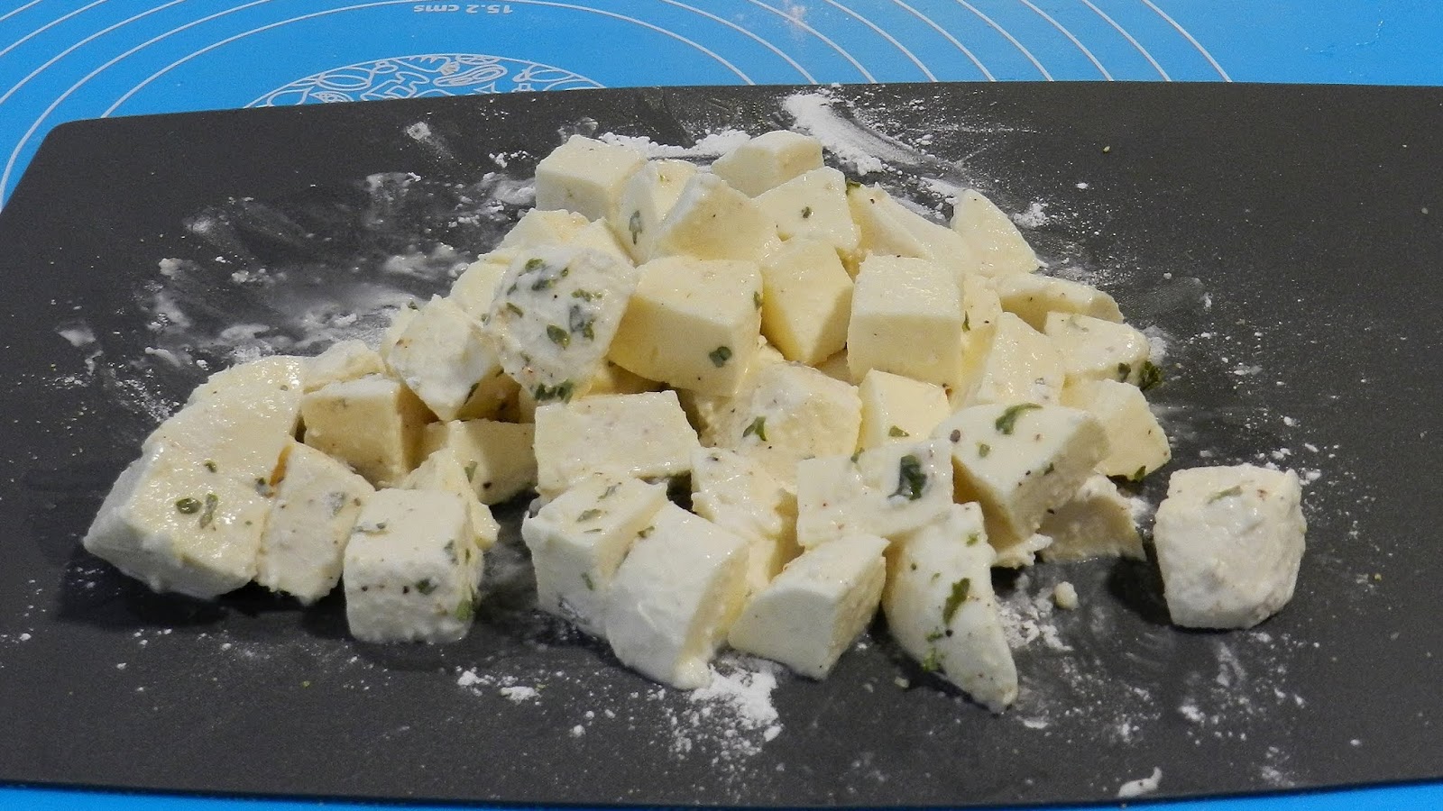 Mozzarella Cheese Potato Balls Crusted Almonds