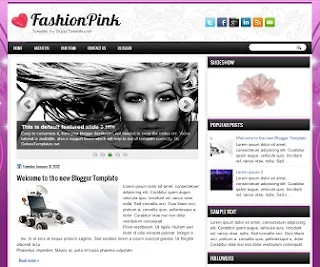 FashionPink Blogger Şablon
