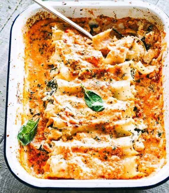 Creamy Ricotta Spinach and Chicken Cannelloni Nails Magazine
