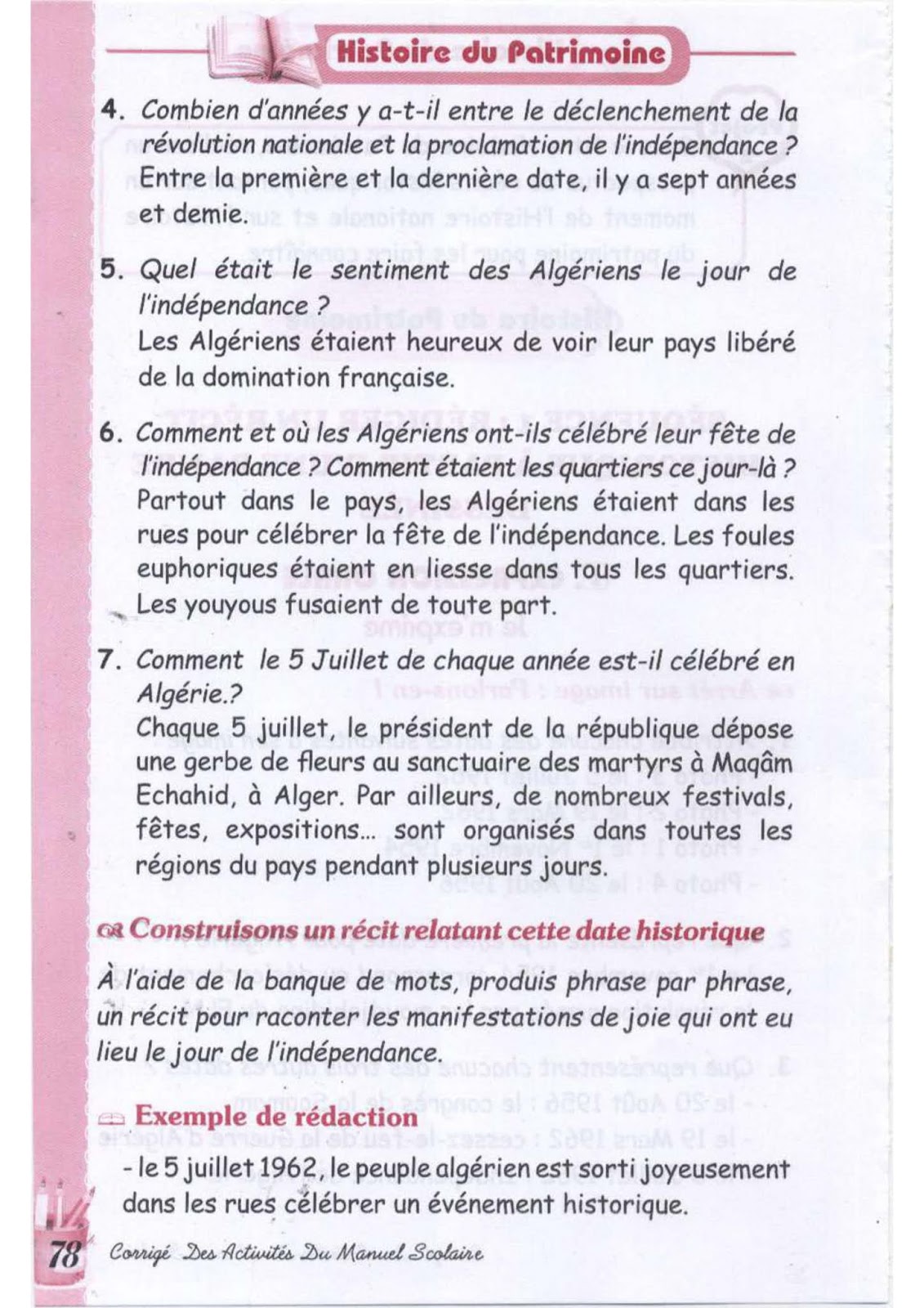 حل تمارين صفحة 73 الفرنسية للسنة الثالثة متوسط - الجيل الثاني