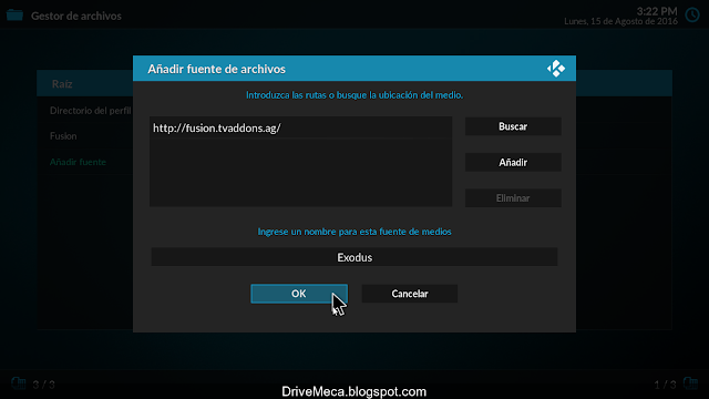 DriveMeca instalando y configurando Kodi paso a paso en español