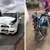 Colisão entre carro e moto deixa popular ferido na BR 230 entre as cidades de Aparecida e Pombal