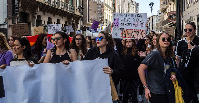 8m 2020 Zaragoza Feminista Manifestacion Estudiantes