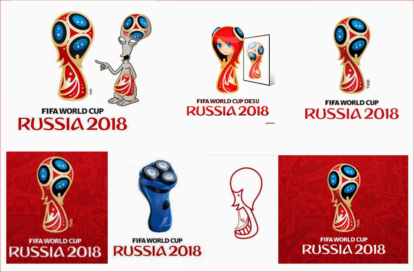 Logo FIFA World Cup Rusia 2018  SangDes Stock