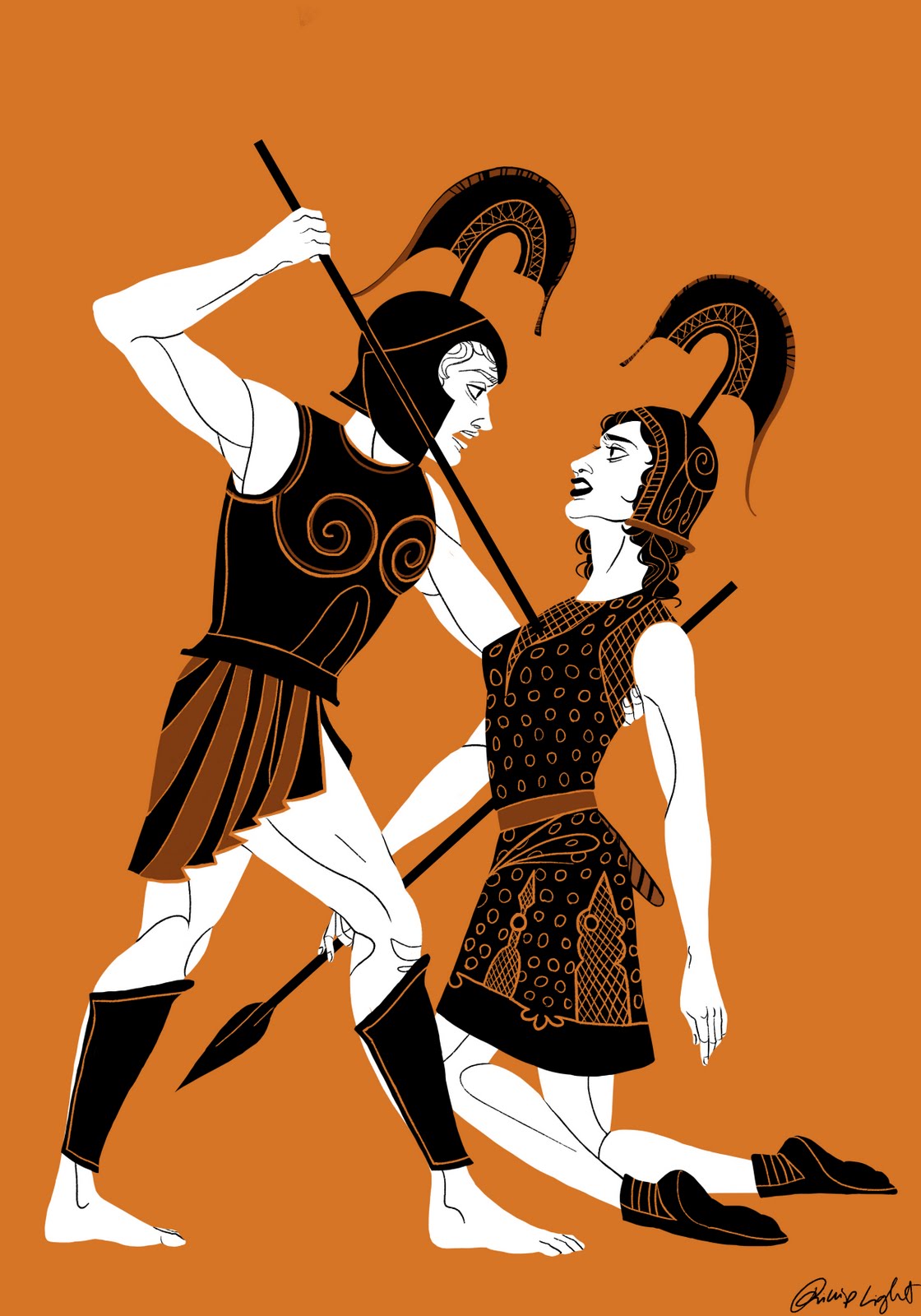 The Art of Phillip Light The Tragic Tale of Achilles and Penthesilea