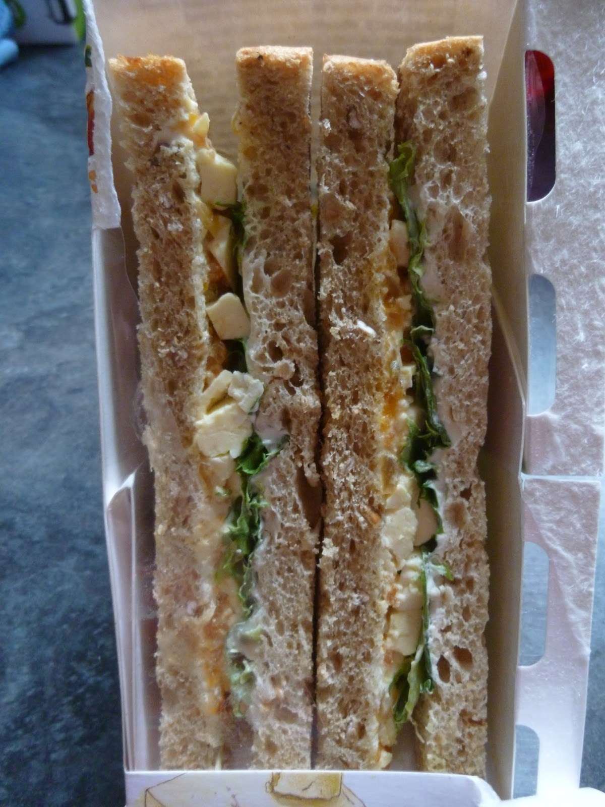 Marks & Spencer Food Reviews M&S Wensleydale & carrot chutney sandwiches