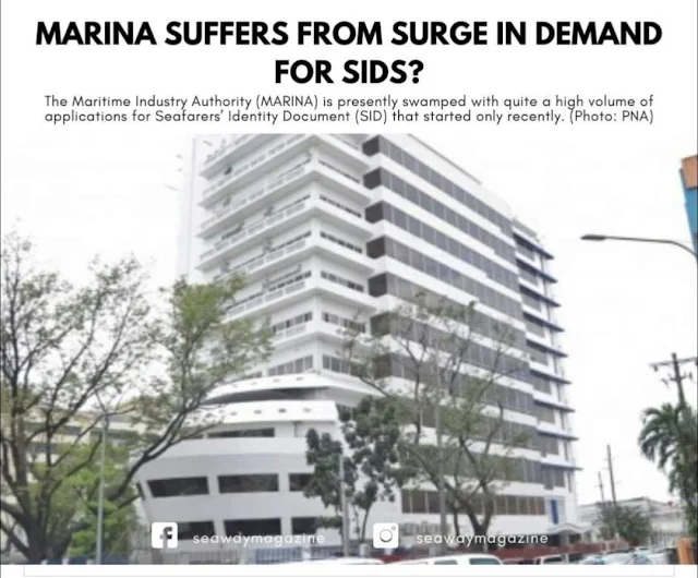 MARINA Suffers from Surge in Demand for Seafarers’ Identity Document (SID)