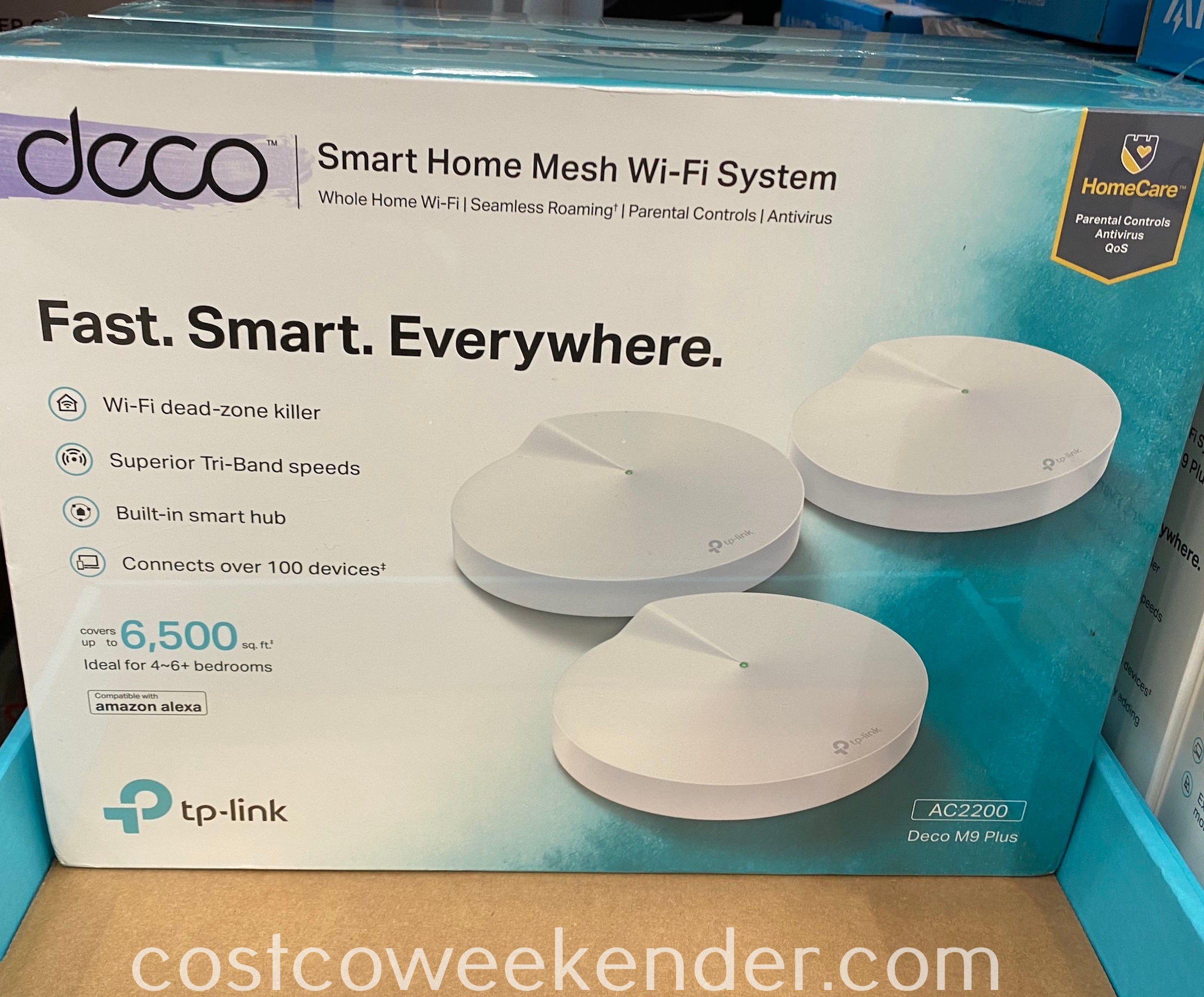 TPLink Deco M9 Plus AC2200 WiFi System Costco Weekender