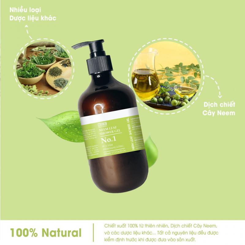 Sữa Tắm Viêm Nang Lông Neem Mee Natural
