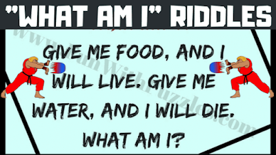 English Riddle: Give me Food, and I will live. Give me water, and I will die. What am I?