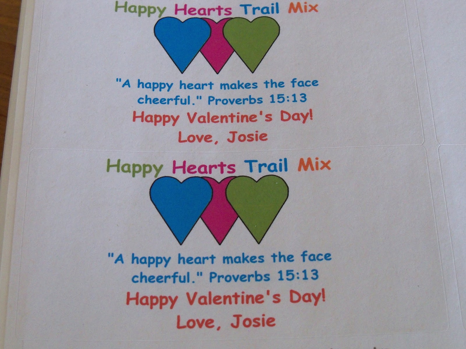 Clare's Contemplations Happy Hearts Trail Mix (Valentine Fun)