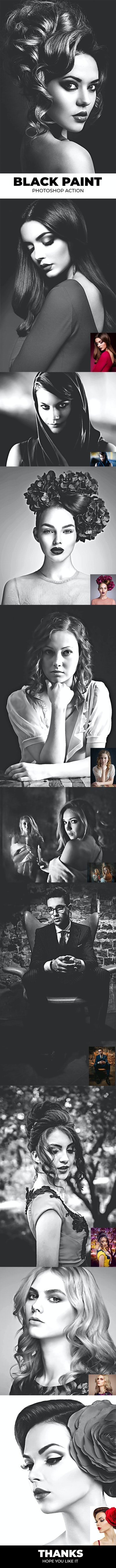 GraphicRiver - Black Paint Photoshop Action 23566216 2 Image%2BPreview