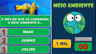 MEIO AMBIENTE - JOGO SHOW DO MILHÃO POWERPOINT