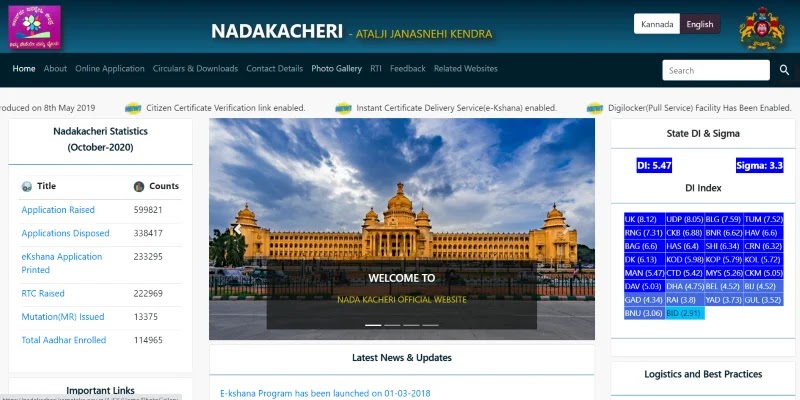 Nadakacheri CV: Apply Online Caste, Income Certificate Application Status