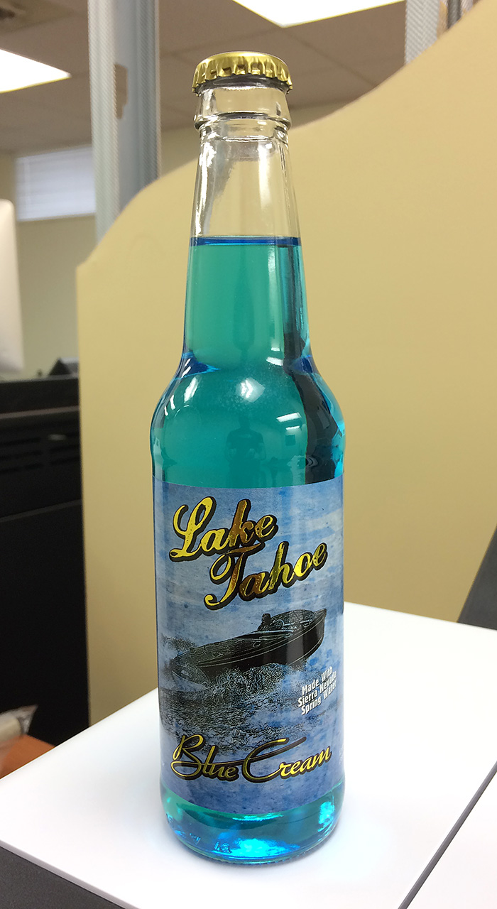 Steve's Root Beer Journal Lake Tahoe Blue Cream Soda