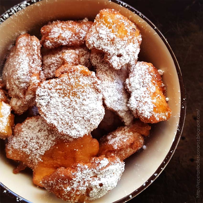 buñuelos de manzana