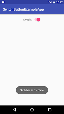 Android Switch button example - Java2Blog