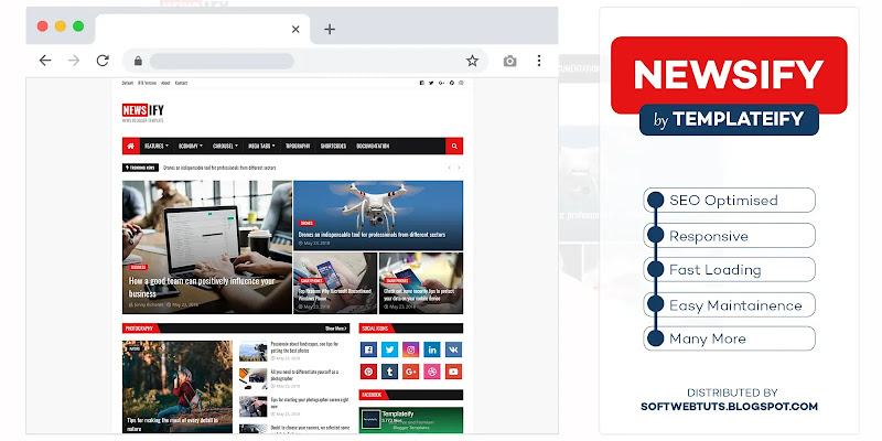 Newsify - Magazine Blogger Template Newsify - Magazine Blogger Template