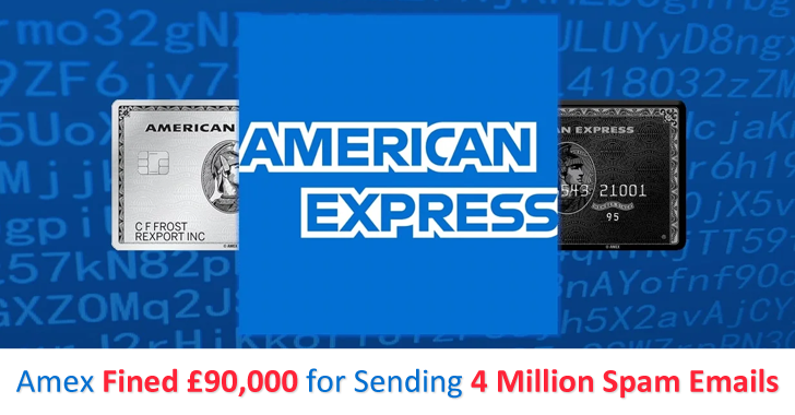 American Express (Amex) Fined £90,000 For Sending 4 Million Spam Emails Within a Year