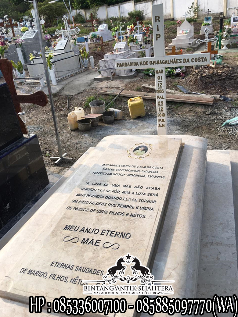 Sentral Marmer Tulungagung Model Kuburan Katolik Minimalis, Model