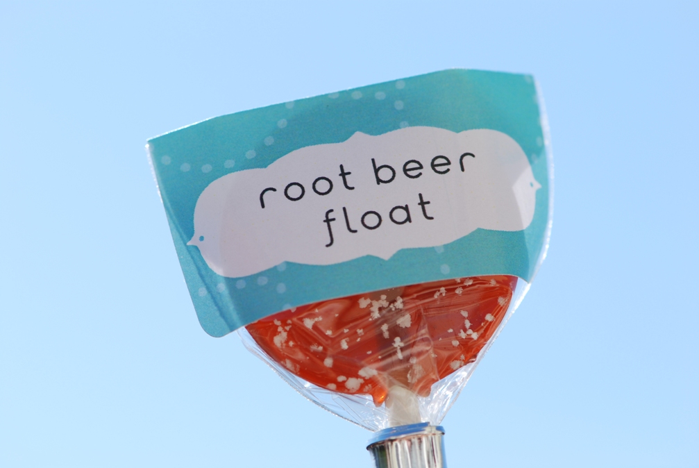 This Charming Candy Root Beer Float Lollipops