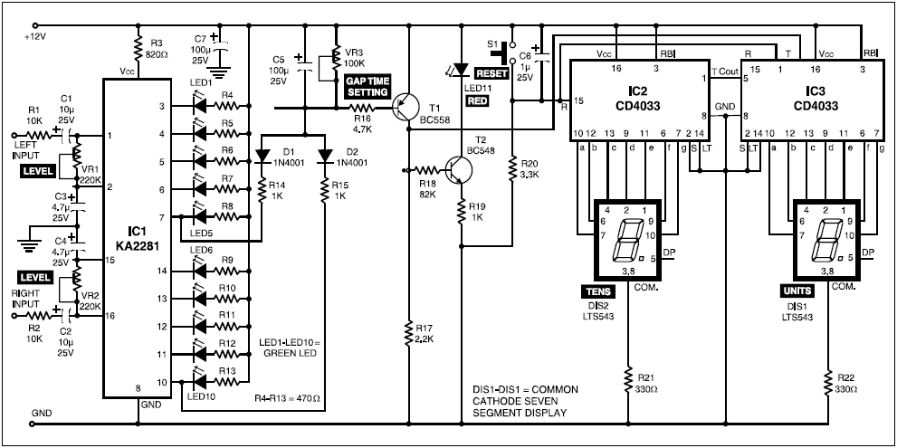 Song Number Display Circuit Diagram - The Circuit