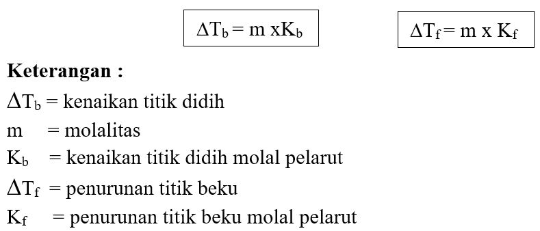 Cara menghitung titik didih larutan