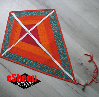 Hanging Fabric Kite by eSheep Designs