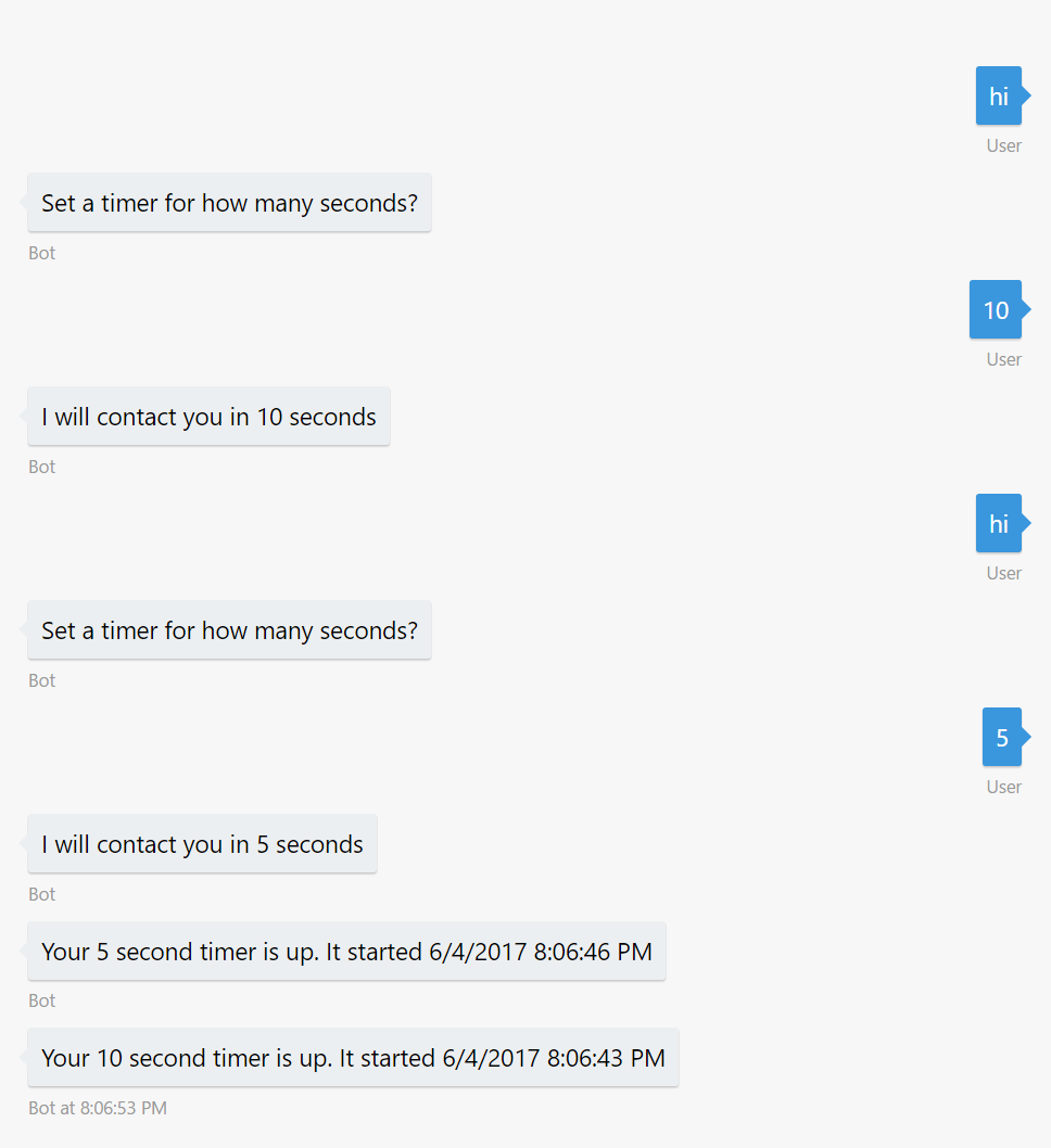 Shamir Charania Azure Bot Service A basic timer bot