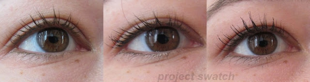 No mascara / one coat / two coats
