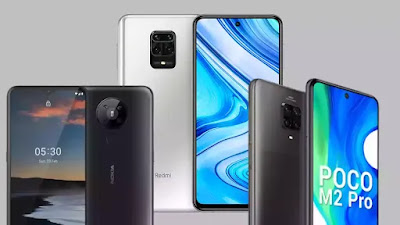 nokia 5.3, redmi note 9 pro, poco M2 pro