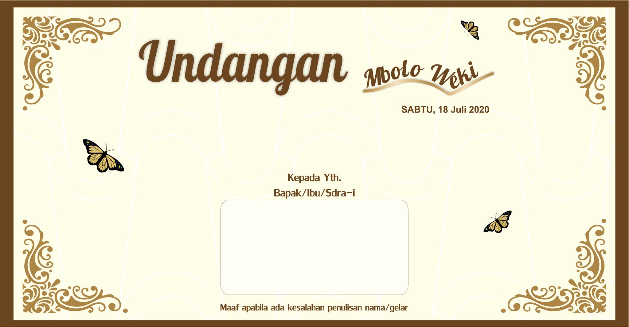 Undangan Mbolo Weki Createyuk Panduan Membuat Media Informasi Gratis