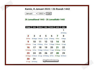 hasil pencarian kalender jawa online otomatis - kanalmu