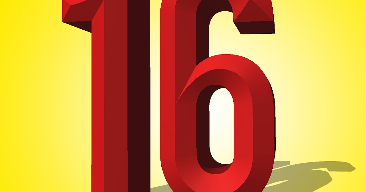 Number Sixteen 3D - Ju Joy Design Bangla