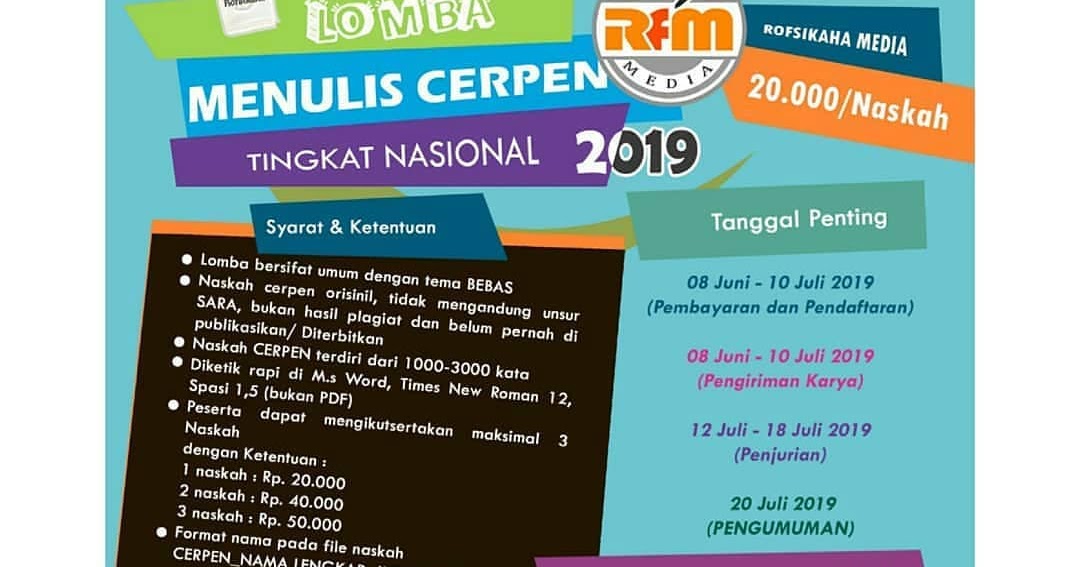 Lomba Menulis 2019 Untuk Umum