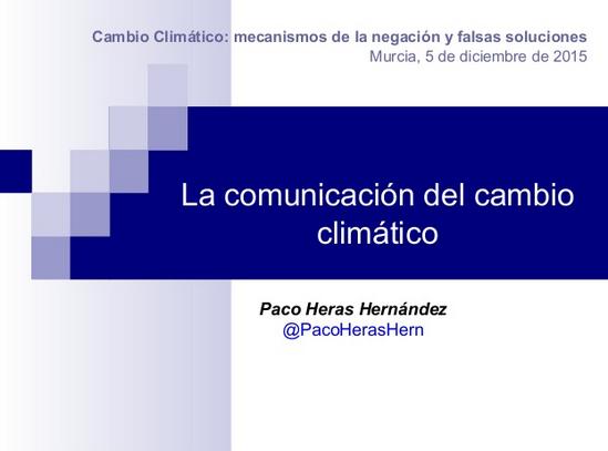 Cambio Climático y Comunicación