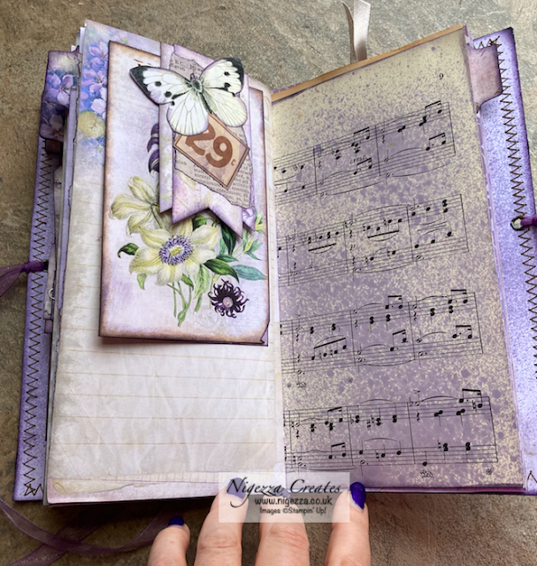 Nigezza Creates: Purple Medley Journal Flick Through