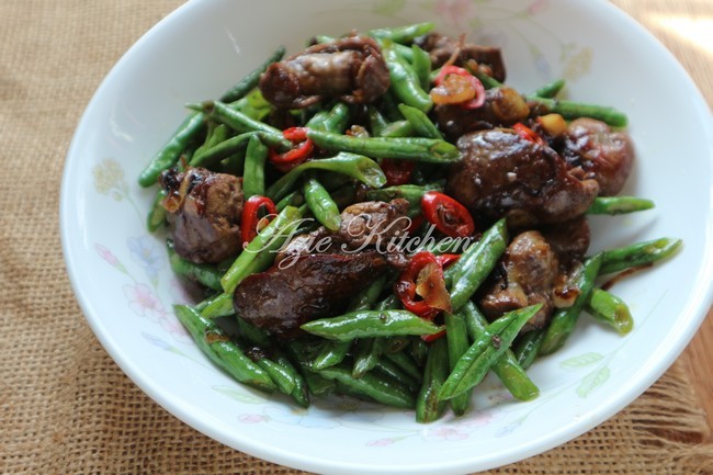 Kacang Buncis Goreng Telur Azie Kitchen