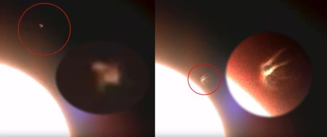 UFO News ~ Two huge flying objects captured near our sun plus MORE UFO%2Bnear%2Bsun