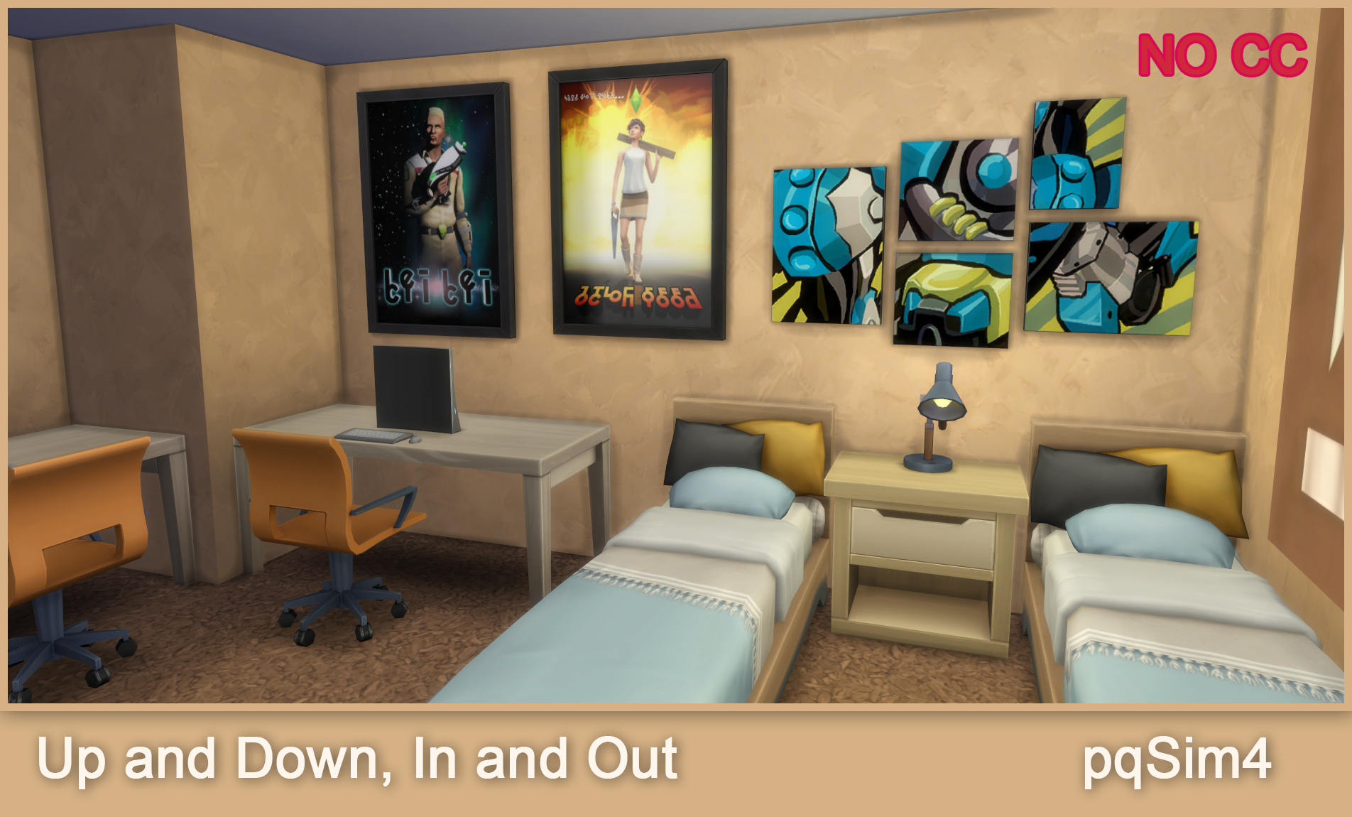 Up and Down, In and Out. The Sims 4 Speed Build.