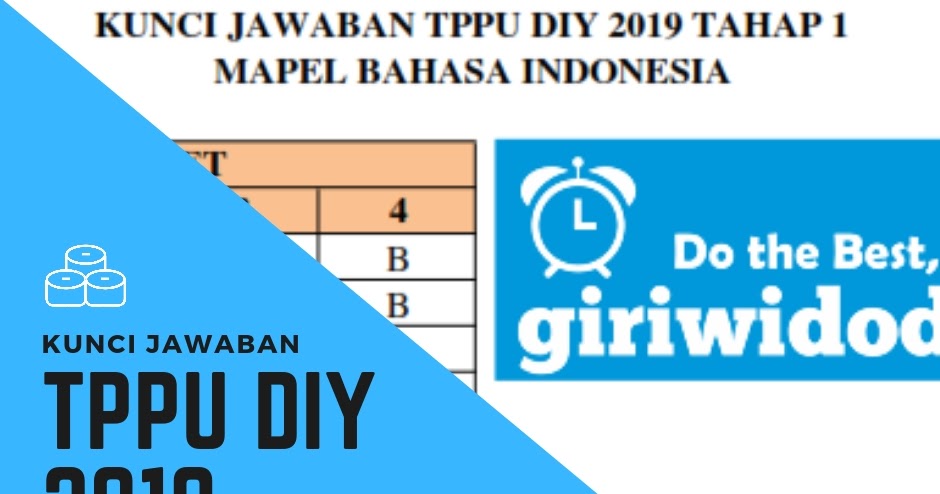 Kunci Jawaban Tppu Diy 2019 Matematika Tahap 1 Giri Widodo