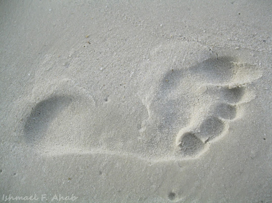 Footprint on Koh Samet Island